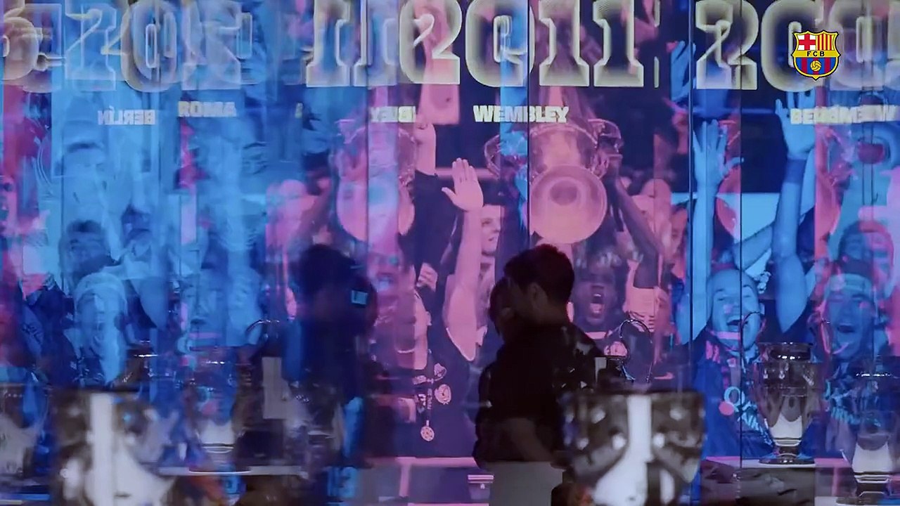 Gundogan disfruta del Museo Interactivo del Barça