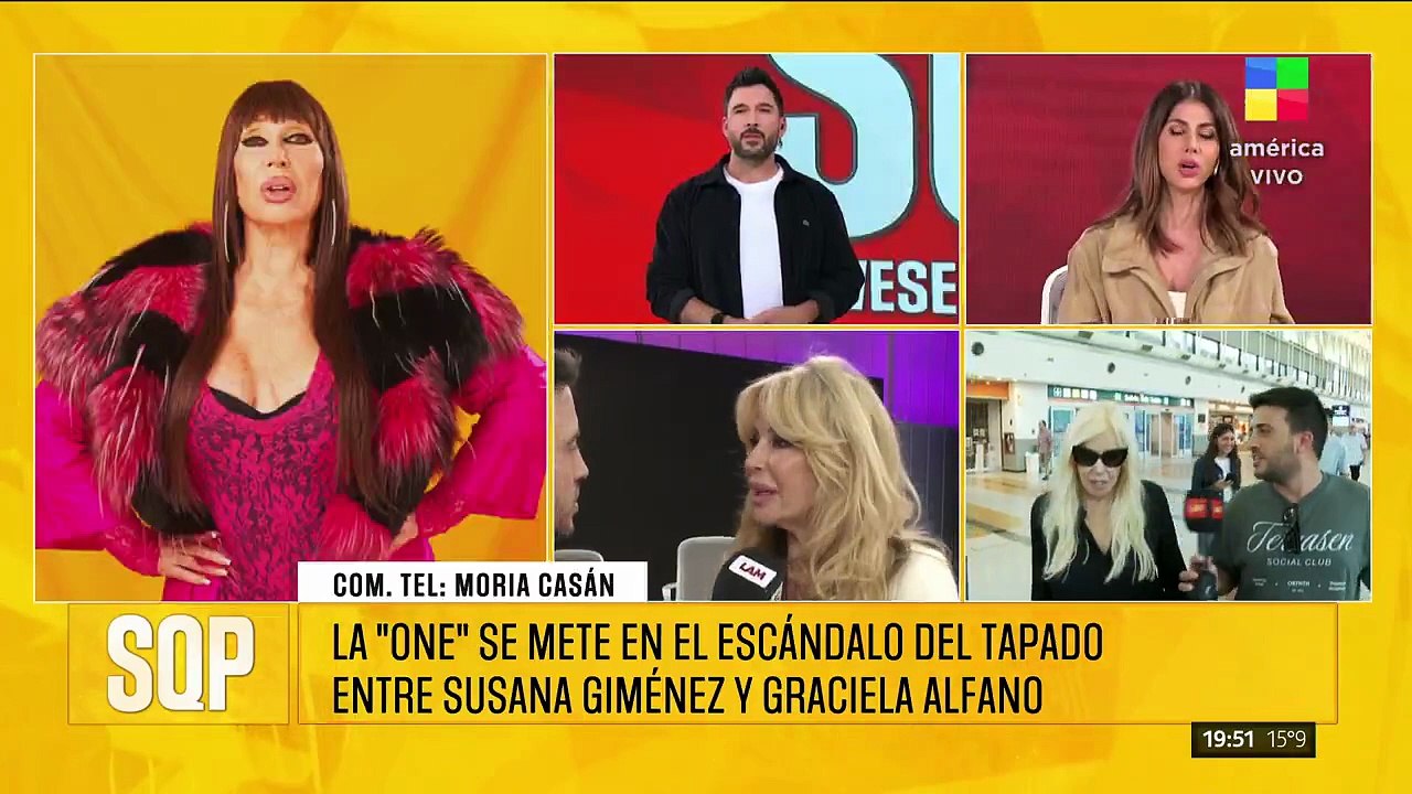 MORIA CASÁN SE METE EN EL TAPADO-GATE, LA GUERRA ENTRE SUSANA GIMÉNEZ Y GRACIELA ALFANO