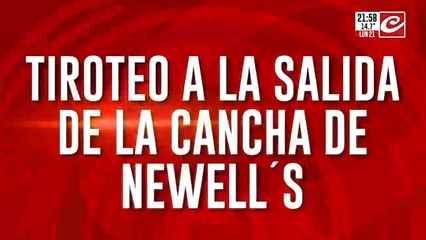 Tiroteo a la salida de la cancha de Newell´s