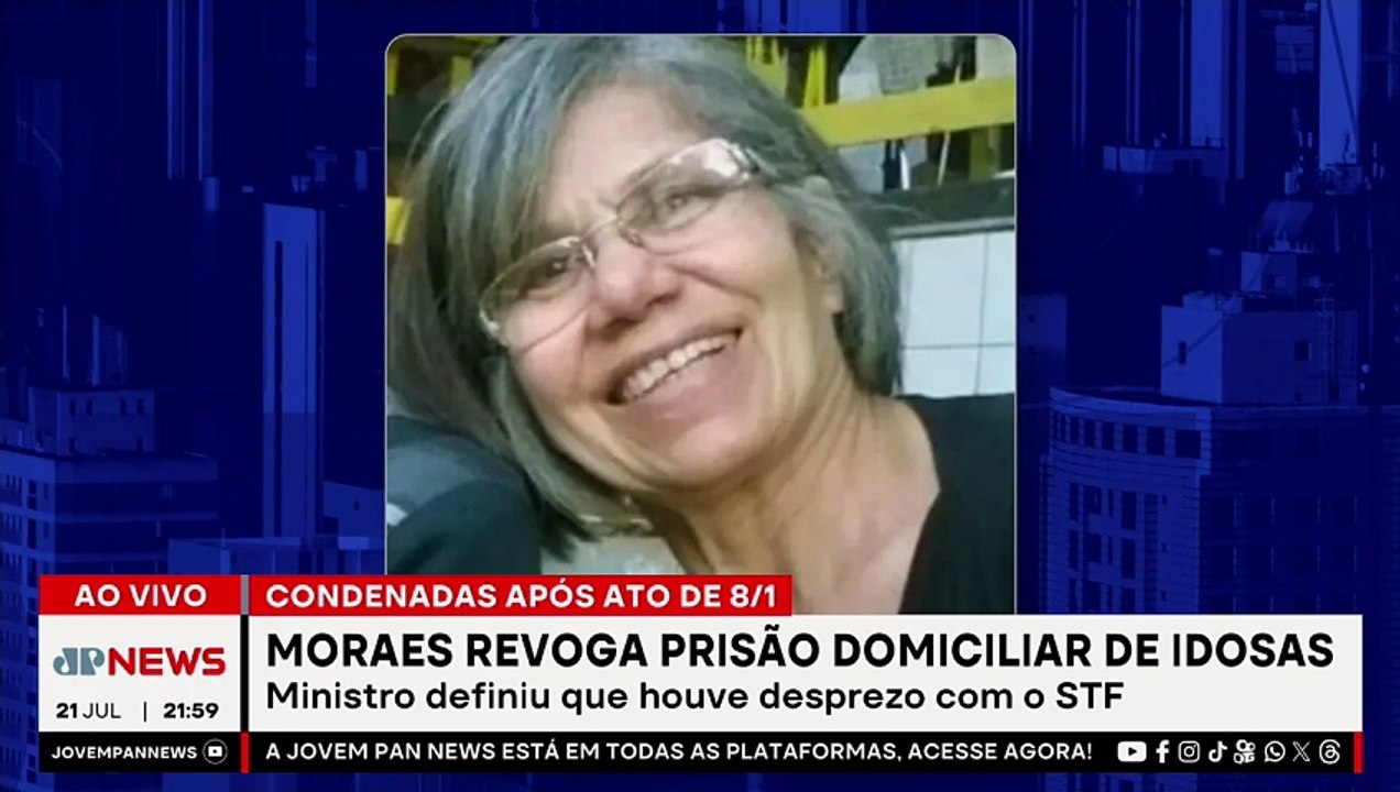 Atos de 8 de janeiro: Moraes revoga prisão domiciliar de idosas