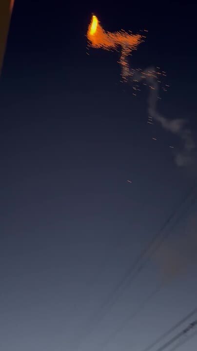 People Panic as Firework Hits Wire and Explodes Too Close