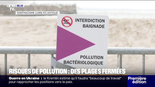 Intempéries: des plages fermées à cause du risque de pollution
