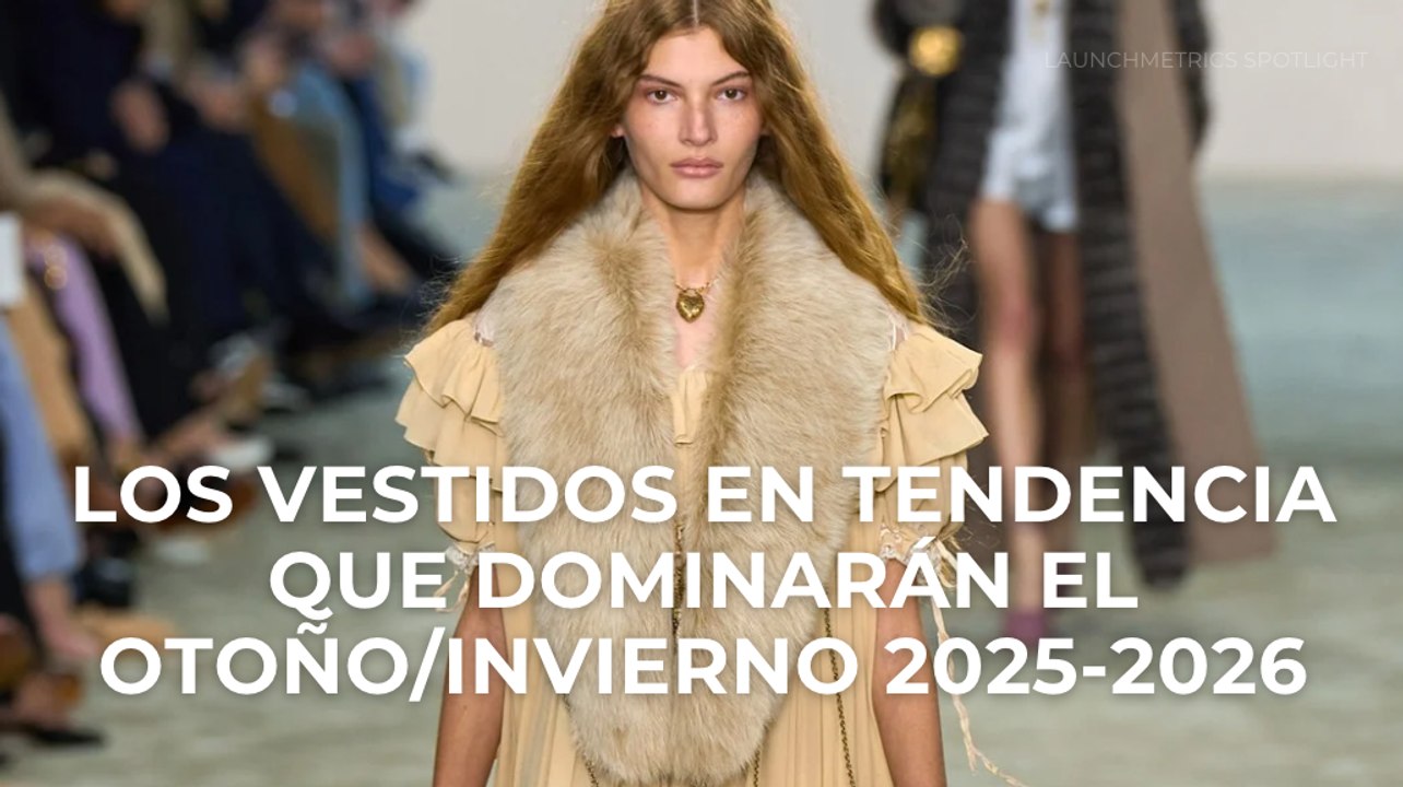 Los vestidos en tendencia que dominarán el otoño/invierno 2025-2026