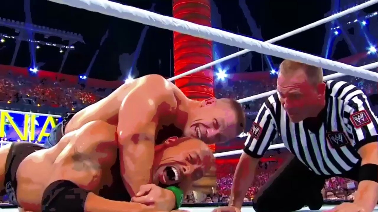 The Rock vs John Cena – WrestleMania 28 | Epic One‑On‑One Match! Legendary Match ...