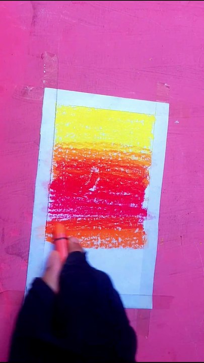 Beautiful Oil Pastel Scenery Painting 🌄 | Easy Step-by-Step
