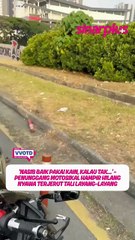 ‘Mula-mula rasa dekat badan, kemudian naik ke dada terus ke leher’ - Penunggang motosikal nyaris maut dijerut tali layang-layang