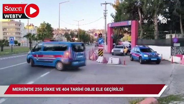 Mersin'de 250 sikke ve 404 tarihi obje ele geçirildi
