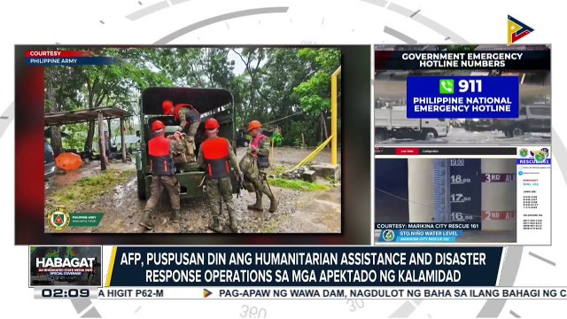 AFP, puspusan din ang humanitarian assistance and disaster response ops sa mga apektado ng kalamidad; EDCA sites, gagamitin para sa pinaigting na HADR operations