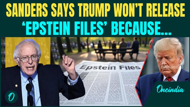 Bernie Sanders CALLS OUT Trump For Hiding Epstein Files|‘Trump Hiding Files To PROTECT Billionaires’