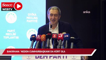 Bahçeli'nin önerisine Bakırhan'dan ilk yanıt: 'Neden Cumhurbaşkanı da Kürt olmasın?'