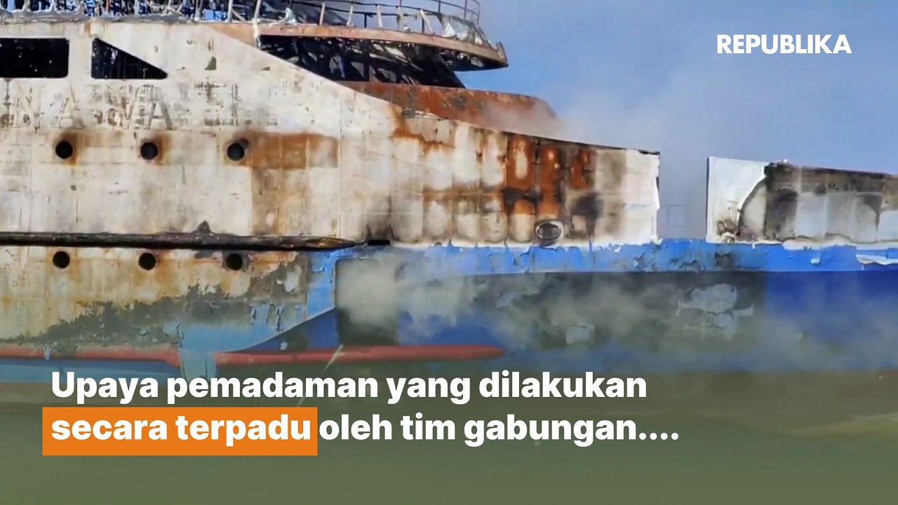 Menhub Minta KNKT Investigasi Penyebab Kebakaran KM Barcelona
