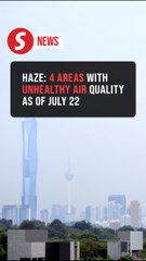 Haze: Four areas with unhealthy air quality as of 10am July 22
