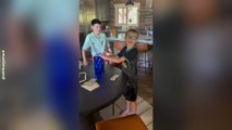 Boy's Emotional Reaction to Nintendo Switch Birthday Surprise
