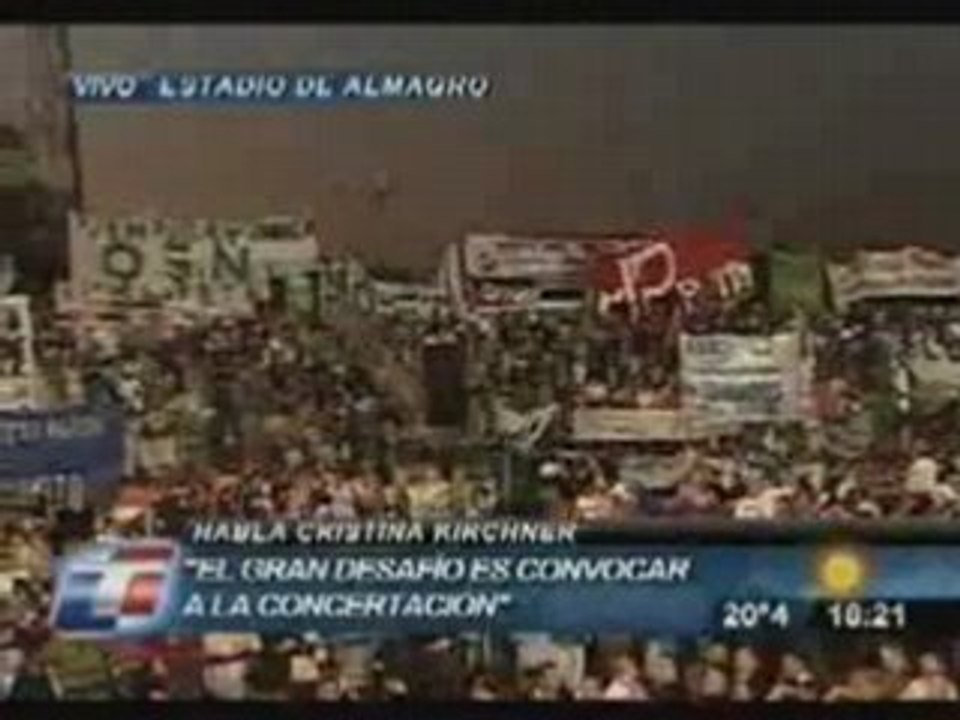 Discurso de Cristina en asuncion de Kichner