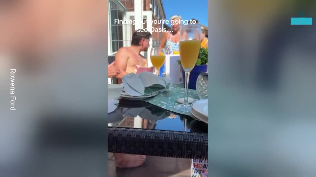 Brother’s Tearful Reaction to Surprise Oasis Concert Tickets