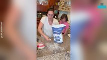 Little Girl Sneezes Into Pizza Flour In Hilarious Cooking Fail