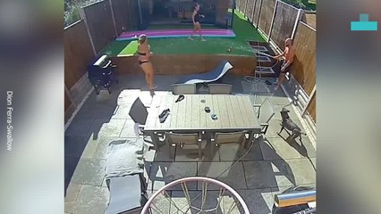 Woman’s Head-First Slide Ends in Wall Crash