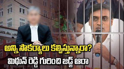 Midhun Reddy  - VIP Treatment Denied ? ACB Court Grills Jail Authorities on MP's Rights | Oneindia