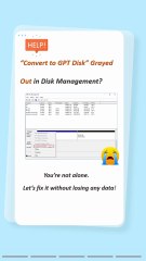 Convert to GPT Grayed Out? Here’s the Real Fix (No Data Loss)