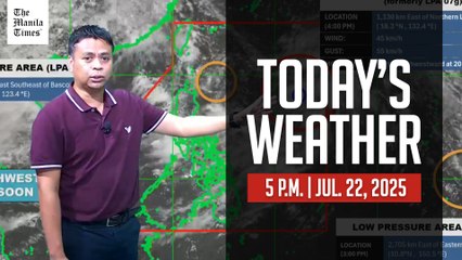 Weather Update for July 22, 2025 at 5 PM 🌤️