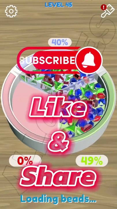 bead sort lvl 45 gameplay all games #shorts #beadsort #allgames #viralvideo