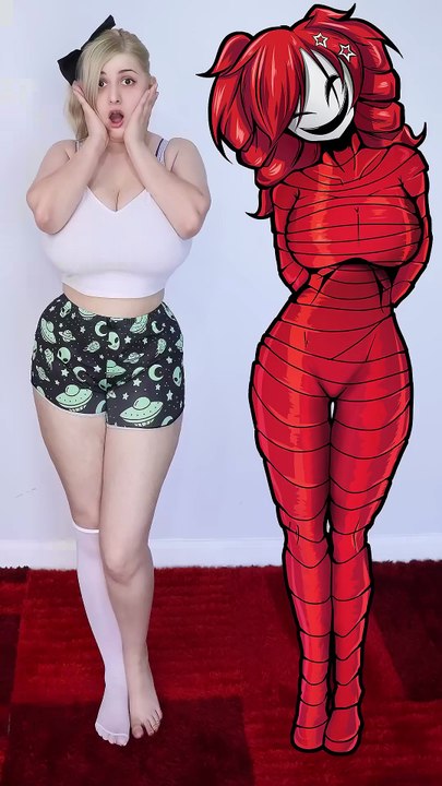 GANGLE 2D VS 3D 🎭 #COSPLAY