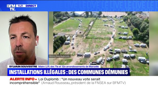 Ils font ce qu'ils veulent : le maire (LR) des 11e et 12e arrondissements de Marseille dénonce l'occupation illégale de terrains de rugby par des gens du voyage