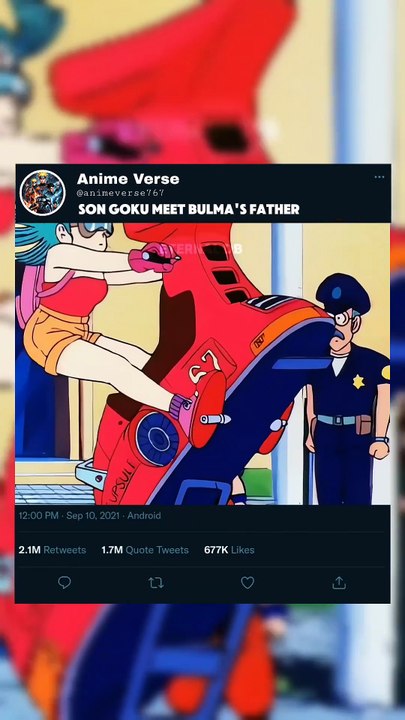 SON GOKU MEET BULMA'S FATHER✨💀  #goku #foryoupage #foryou #anime #viral #grow #fyp