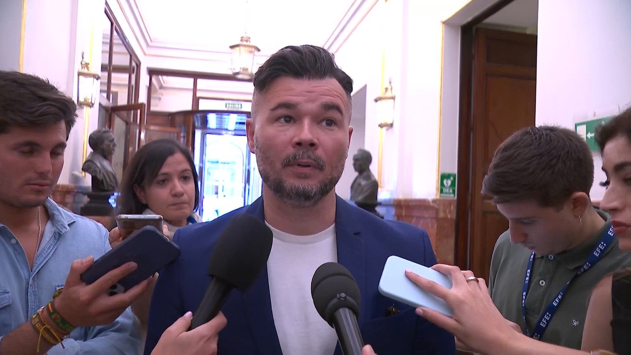 Rufián apela a unidad de "izquierdas soberanistas" para frenar avance "de la ultraderecha"