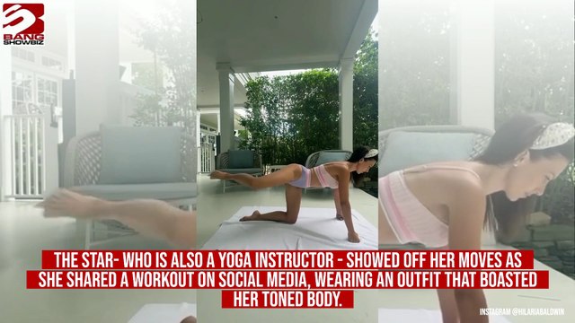 WATCH: Hilaria Baldwin flaunts flexibility in skimpy outfits