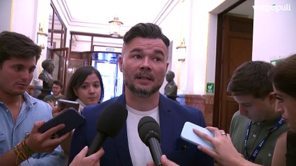 Rufián sobre rechazo de Podemos a decreto antiapagones: "El no a todo es mal negocio"