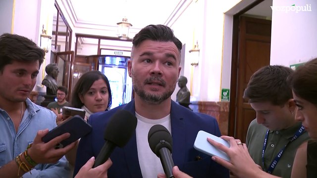 Rufián sobre rechazo de Podemos a decreto antiapagones: El no a todo es mal negocio