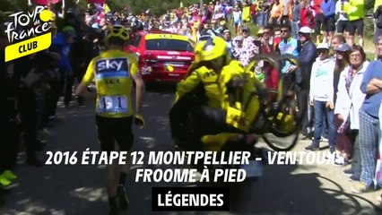 Legende - 2016 étape 12 Montpellier / Ventoux (Froome à pied)