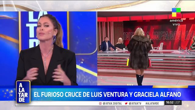 El tenso cruce en vivo entre Luis Ventura y Graciela Alfano.