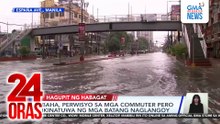 Baha, perwisyo sa mga commuter pero ikinatuwa ng mga batang naglangoy | 24 Oras