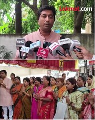 राष्ट्रवादी काँग्रेसच्या पदाधिकाऱ्यांनी अजित पवारांच्या वाढदिवसानिमित्त अंबाबाईला साकडे घातले