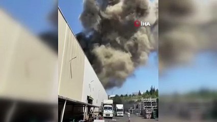 Bursa’da fabrika yangını