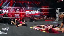 Iyo Sky vs Stephanie Vaquer , Secret Hervice , Naomi , & Rhea ripley interrupts - Made with Clipchamp