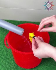 Water balloon meets air compressor