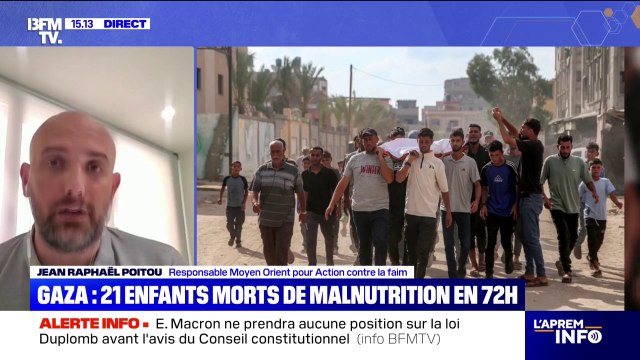 Gaza: Les gens meurent de faim affirme Jean-Raphaël Poitou (Action contre la faim)