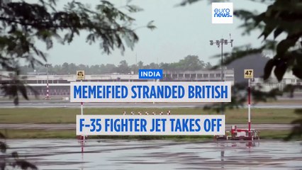 Stranded UK F-35 fighter jet leaves India after triggering barrage of memes
