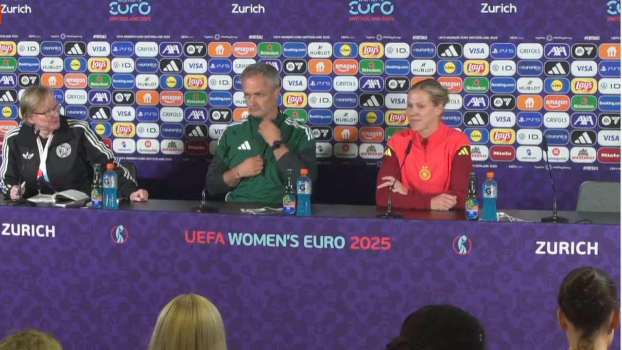 Rueda de prensa de Alemania previa al partido de semifinales ante España
