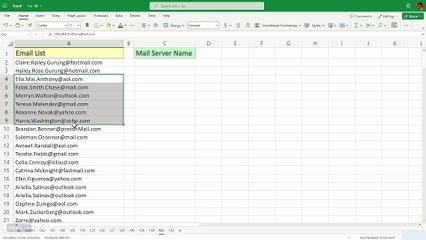 Get unique mail server domain name with this simple Excel formula - Excel Tips and Tricks