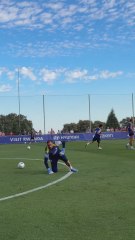 La jugada de Álex Baena y Julián Álvarez que acabó en gol