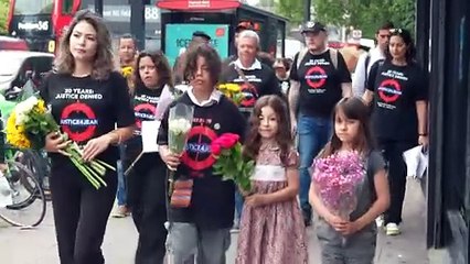 One minute of silence outside Stockwell Station