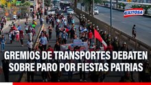 Gremios de transportistas no se ponen de acuerdo para participar en paro por Fiestas Patrias