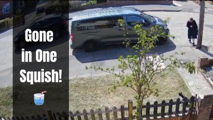 Young girl’s drink bursts under van during rescue attempt