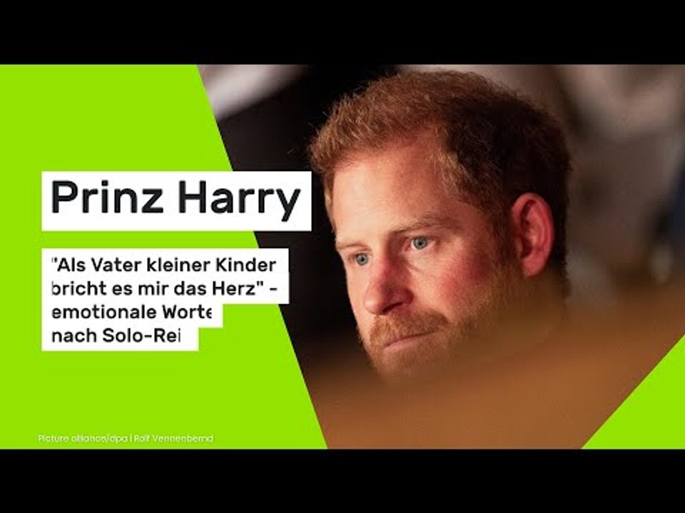 Prinz Harry: 'Als Vater kleiner Kinder bricht es mir das Herz' - emotionale Worte nach Solo-Reise