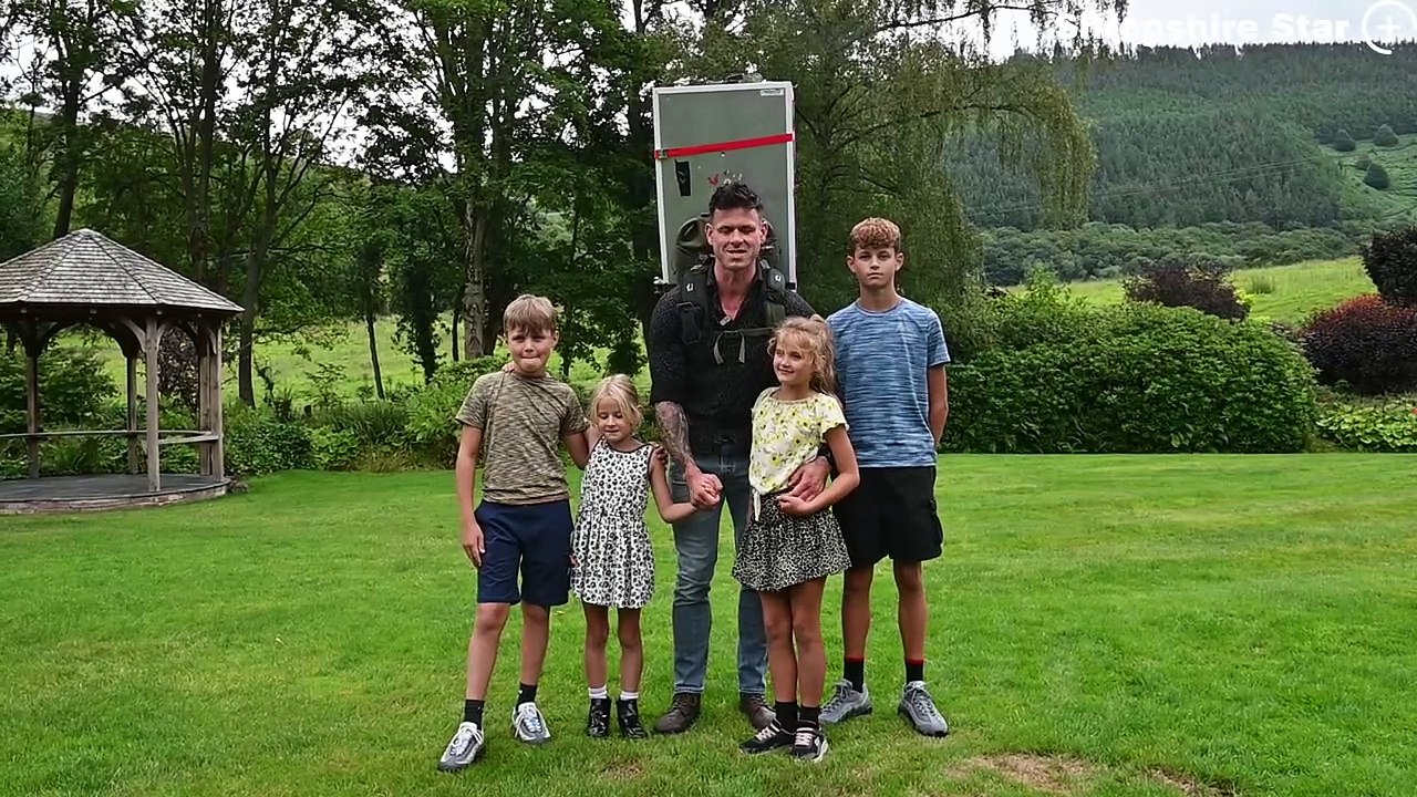 'Fridge Man' Matt Jones prepares for his next challenge of completing twenty six marathons in twenty six days, whilst carrying a fridge on his back for Hope House charity.