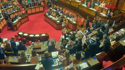 Separazione carriere, opposizioni protestano in Senato con cori e cartelli